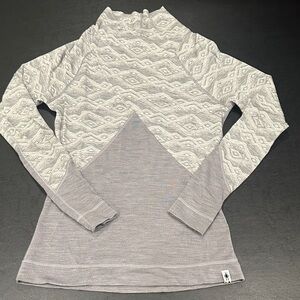 Smartwool Gray Patterned Long Sleeve Top